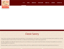 Tablet Screenshot of classicsavory.com